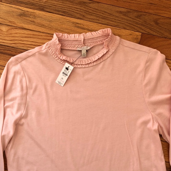 Talbots Soft Pink Ruffled Blouse - Picture 3 of 4